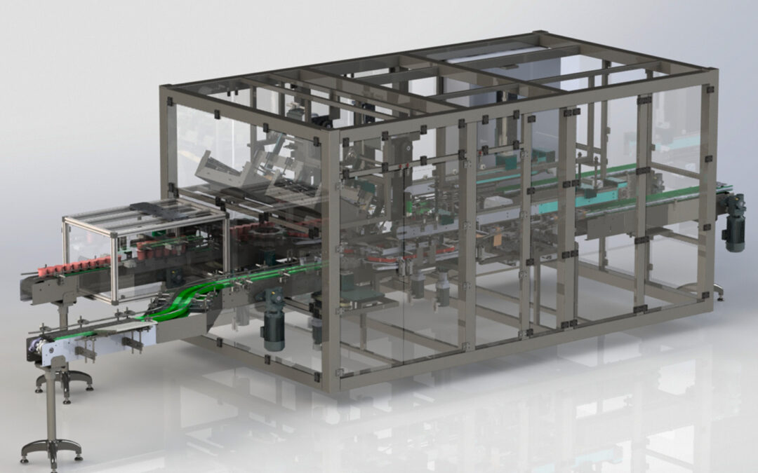Línia envasat producte làctic