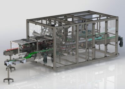 Milk product packaging line