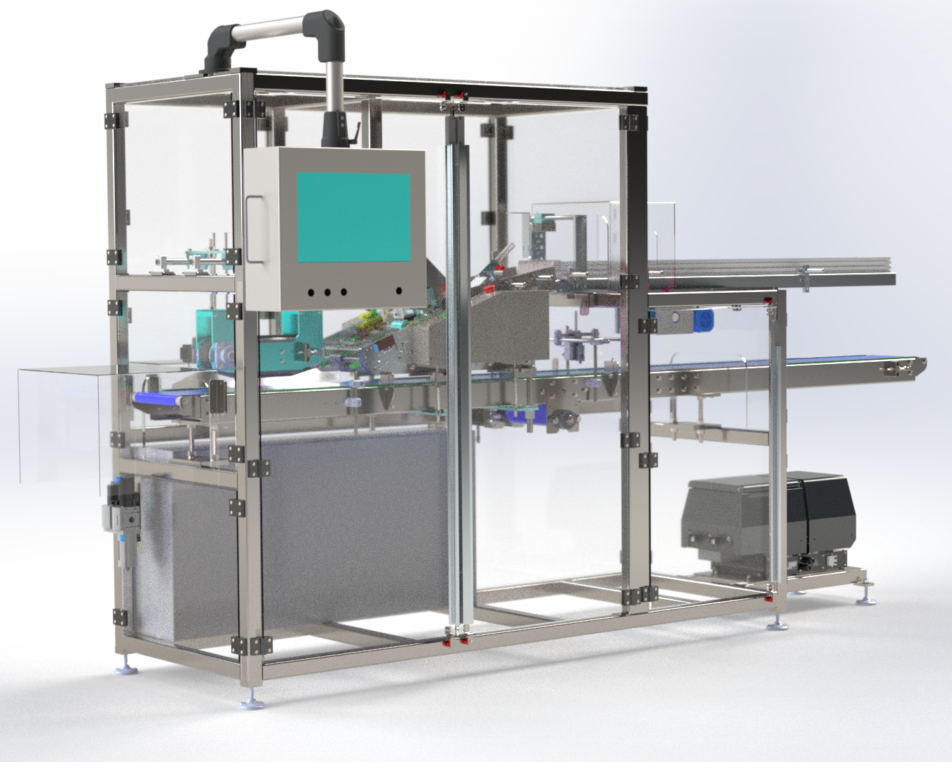 L&iacute;nea de colocaci&oacute;n y fijaci&oacute;n de bolsas de celulosa